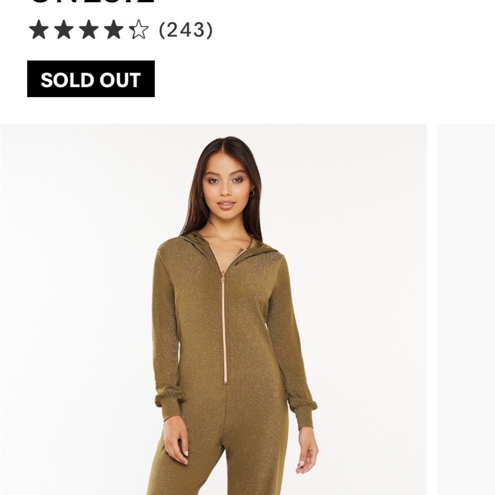 Savage Fenty Sleep and Shine Hooded Onesie Medium
